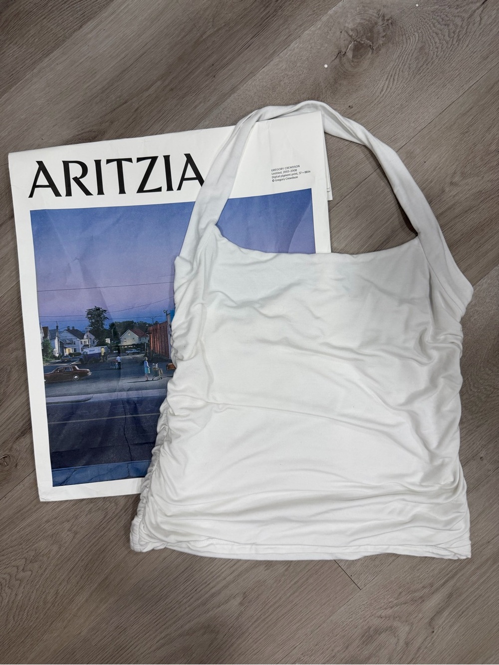 Wilfred White Ruched Side Tank